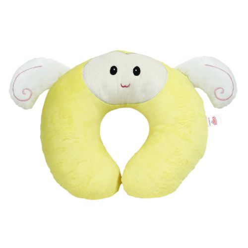 Ultra Butterfly Travel Neck Support Cushion Pillow 14 Inch Yellow