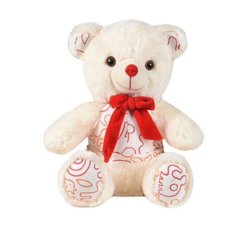 Ultra Happy Stuffed Teddy Bear Soft Plush Toy Cream 10 Inch