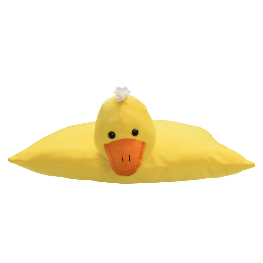 Ultra Duck Folding Plush Stuffed Soft Kids Pillow Cushion 17X13 Inch Yellow