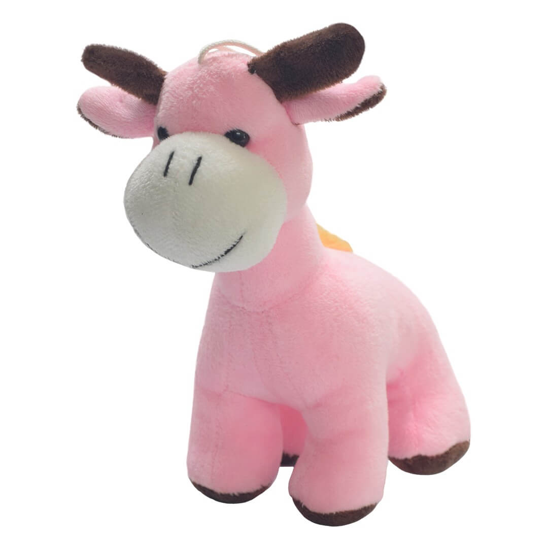 Ultra Cuddly Giraffe Soft Stuffed Kids Toy Animal Plush 7 Inch Pink