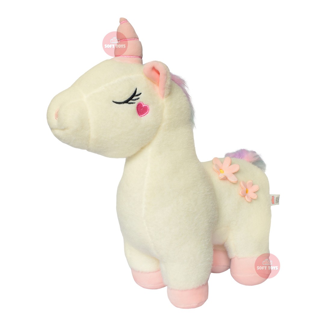 Ultra Medium Size Unicorn Stuffed Soft Kids Animal Plush Toy 20 Inch White