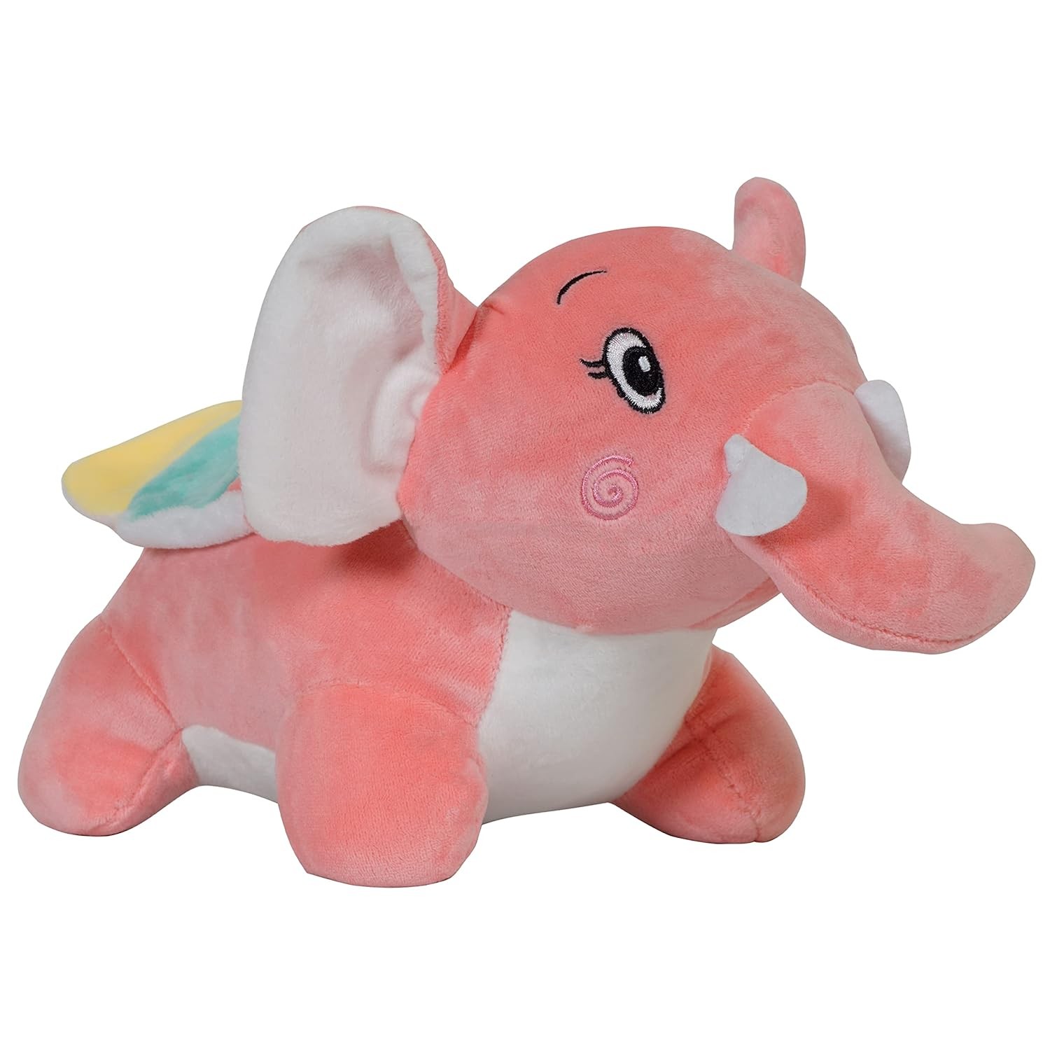 Ultra Wings Elephant Soft Plush Kids Animal Toy 11 Inch Pink