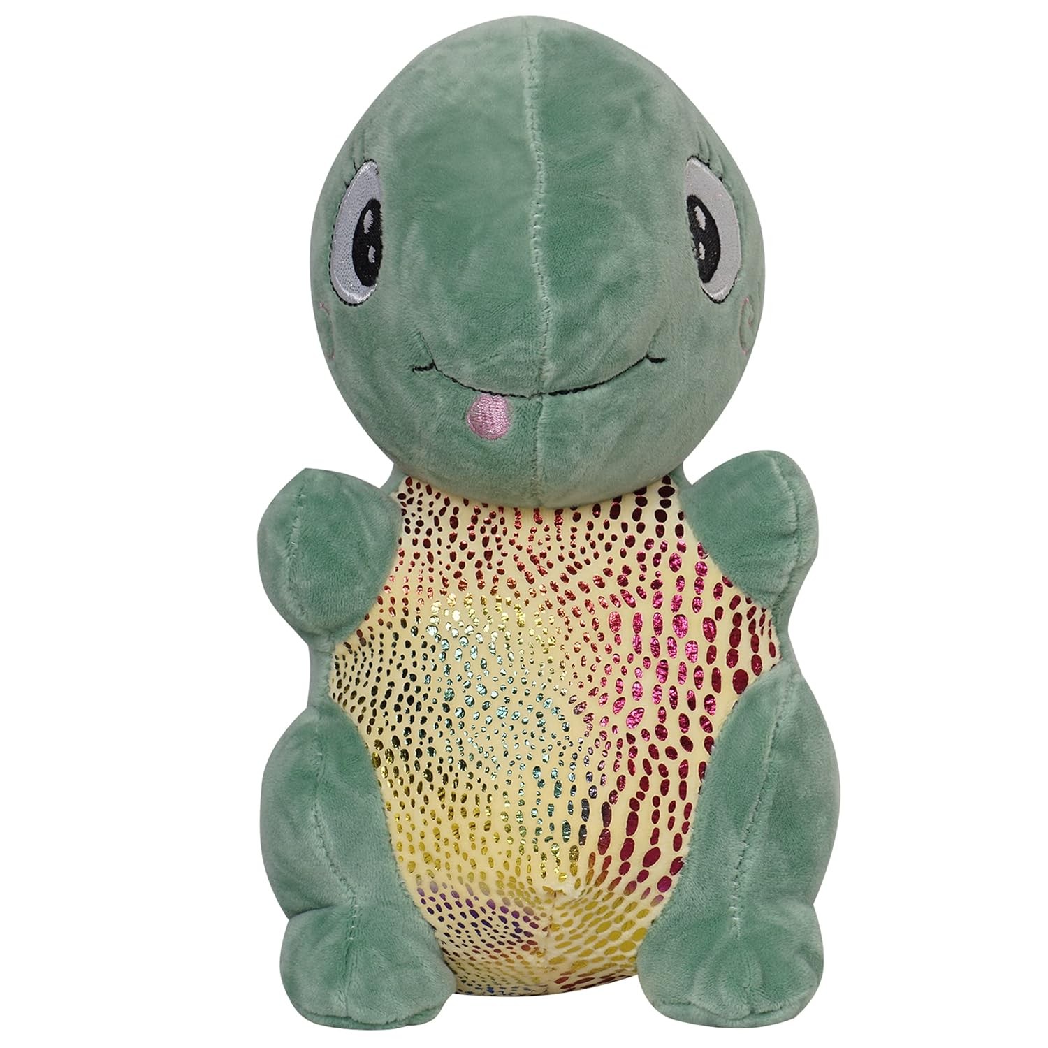 Ultra Cute Sitting Dino Soft Plush Kids Animal Toy 10 Inch Green