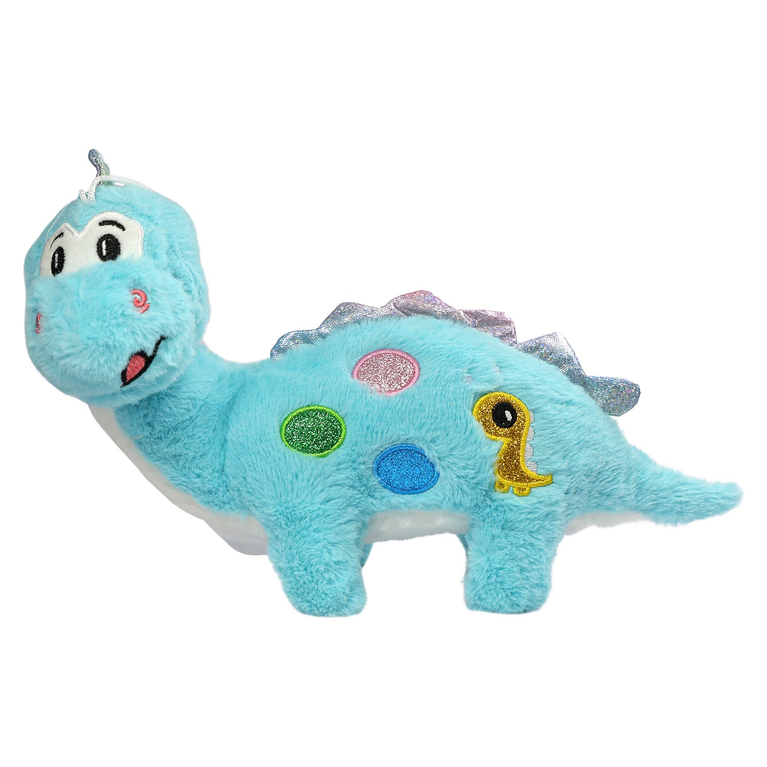 Ultra Cuddly Blue Dinosaur Soft Stuffed Kids Animal Toy 15 Inch