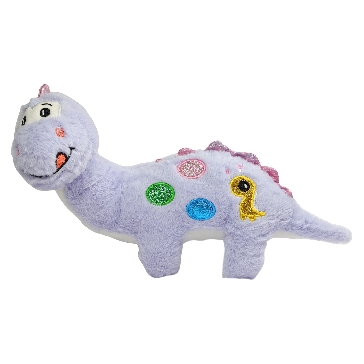 Ultra Cuddly Purple Dinosaur Soft Stuffed Kids Animal Toy 15 Inch